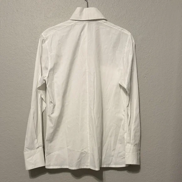 CHANEL Vintage White Button-Up Blouse - Picture 7 of 8
